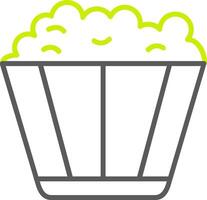 Popcorn Line Two Color Icon vector