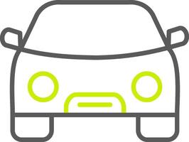 Car Line Two Color Icon vector