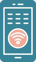 Wifi Glyph Two Color Icon vector