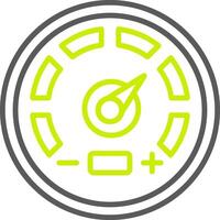 Gauge Line Two Color Icon vector