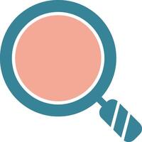 Magnifying Glass Glyph Two Color Icon vector