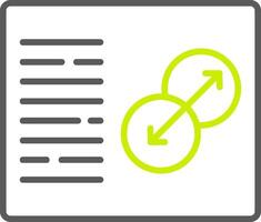 Transition Line Two Color Icon vector