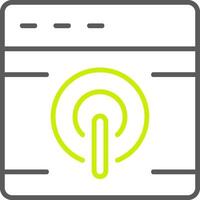 Browser Line Two Color Icon vector