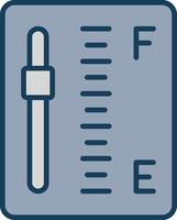 Gauge Line Filled Grey Icon vector