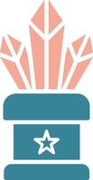 Crystals Glyph Two Color Icon vector