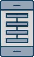 App Line Filled Grey Icon vector