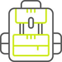 Rucksack Line Two Color Icon vector