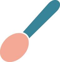 Spoon Glyph Two Color Icon vector