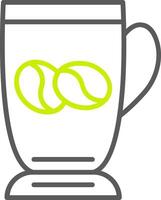 Coffee Cup Line Two Color Icon vector