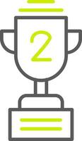 Trophy Line Two Color Icon vector