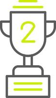 Trophy Line Two Color Icon vector