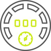 Gauge Line Two Color Icon vector