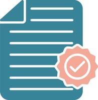 File Glyph Two Color Icon vector