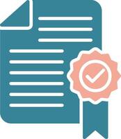 File Glyph Two Color Icon vector