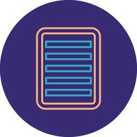 Note Line Two Color Circle Icon vector