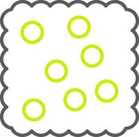 Cracker Line Two Color Icon vector