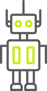 Robot Line Two Color Icon vector