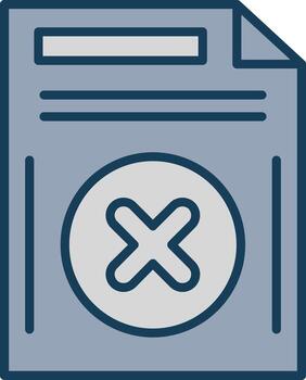 Eliminar botón línea lleno gris icono vector