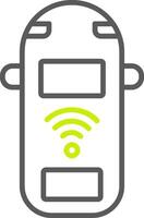 Car Line Two Color Icon vector