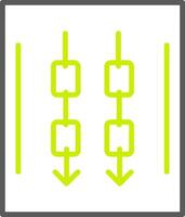 Sling Here Line Two Color Icon vector