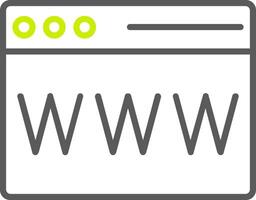 Website Line Two Color Icon vector