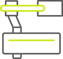 Hinge Line Two Color Icon vector