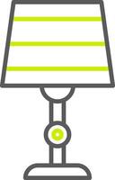 Lamp Line Two Color Icon vector