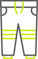 Trousers Line Two Color Icon vector