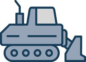 Drill Line Filled Grey Icon vector