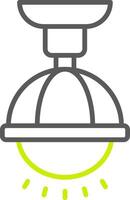 Lamp Line Two Color Icon vector