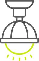 Lamp Line Two Color Icon vector