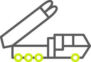 Truck Line Two Color Icon vector