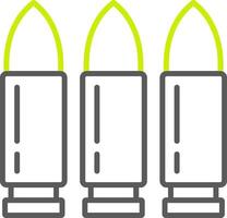 Bullet Line Two Color Icon vector