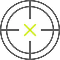 Scope Line Two Color Icon vector