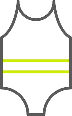 Swimsuit Line Two Color Icon
