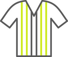 línea de camisa icono de dos colores vector