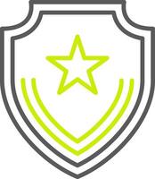 Badge Line Two Color Icon vector