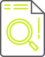 Document Line Two Color Icon vector