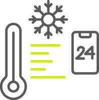 Temperature Control Line Two Color Icon vector