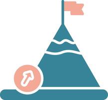 Boulder Glyph Two Color Icon vector