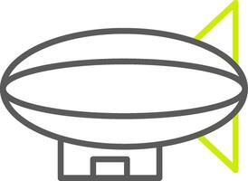 Blimp Line Two Color Icon vector