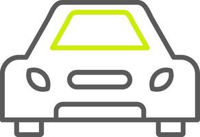 Car Line Two Color Icon vector