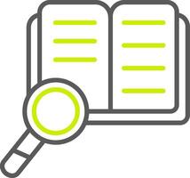 Research Line Two Color Icon vector