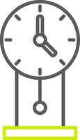 Clock Line Two Color Icon vector