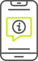 Information Line Two Color Icon vector