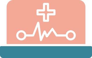 Ehealth Glyph Two Color Icon vector