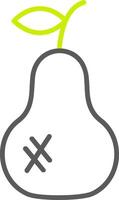 Pears Line Two Color Icon vector