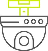 Ip Camera Line Two Color Icon vector