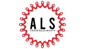 ALS Awareness Month observed every year in May. Template for background, banner, card, poster with text inscription. vector