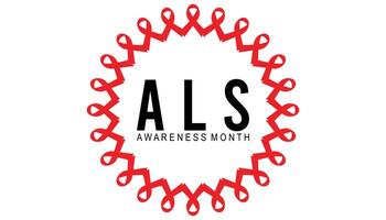 ALS Awareness Month observed every year in May. Template for background, banner, card, poster with text inscription. vector